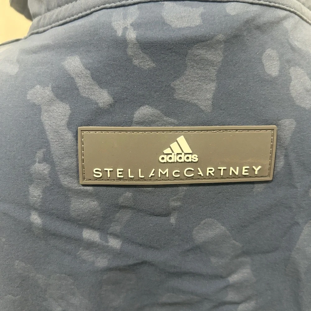 Adidas by Stella McCartney steel Blue zip up lightweight windbreaker Jacket xs - Picture 10 of 13